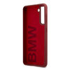 Etui BMW BMHCS21MSLBLRE S21+ G996 czerwony/red hardcase Silicone Signature Logo