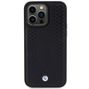 BMW Leather Diamond Pattern case for iPhone 15 Pro Max - black