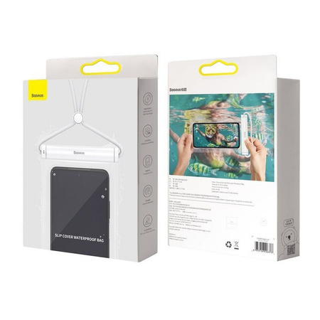 Baseus waterproof case for phone Slide-cover white (FMYT000002)