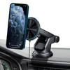 Magnetic Car Holder MagSafe with 15W Induction Charging for Windshield / Dashboard Telescopic Arm Tech-Protect A2 black