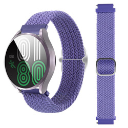 Pleciony pasek do zegarka / smartwatch 22mm, PURPLE / FIOLETOWY