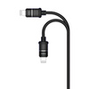 Kabel USB 3.2A 25cm LIGHTNING do IPHONE KAKU KSC-351 Szybkie Ładowanie Quick Charge 3.0 i Transmisja Danych czarny