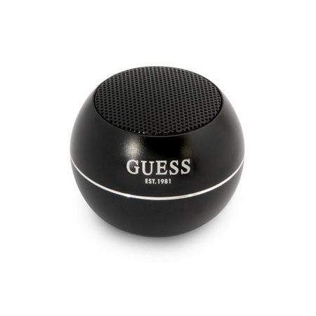 Guess głośnik Bluetooth GUWSALGEK Speaker mini czarny/black