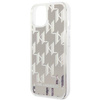 Karl Lagerfeld KLHCP14SLMNMS iPhone 14 6.1 &quot;hardcase silver / silver Liquid Glitter Monogram