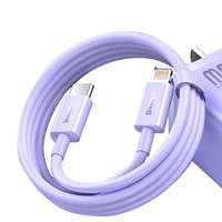 USB-C fast charging / data transfer cable - Lightning PD 20W 1m Baseus Superior Series - purple