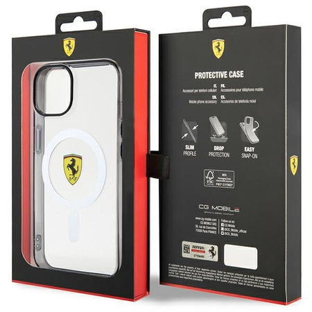 Ferrari FEHMP14MURKT iPhone 14 Plus 6,7" klar/transparente Hardcase Outline Magsafe