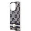 DKNY DKHMP14LHCPTSK iPhone 14 Pro 6.1" czarny/black hardcase IML Checkered Mono Pattern & Printed Stripes MagSafe