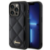 Guess nakładka do iPhone 15 Pro 6,1" GUHCP15LPSQSQSK czarna HC PU Quilted Metal Logo