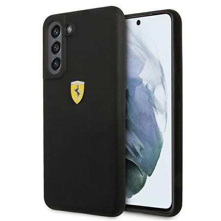 Ferrari Hardcase FESSIHCS21FBK S21 FE G990 schwarz / schwarzes Silikon