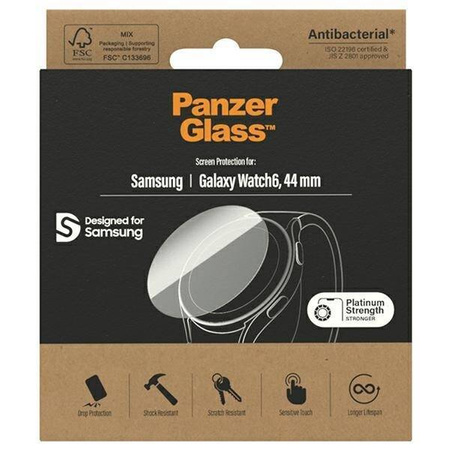 Szkło Hartowane SAMSUNG GALAXY WATCH 6 (44MM) PanzerGlass Screen Protection Antibacterial