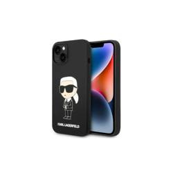 Karl Lagerfeld nakładka do iPhone 14 Plus 6,7" KLHMP14MSNIKBCK czarna hard case Magsafe Silicone NFT Ikonik