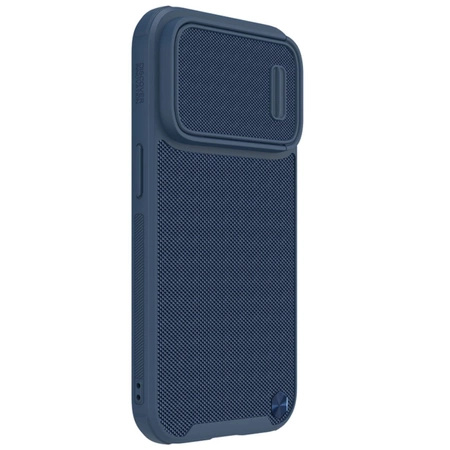 Nillkin Textured S Case etui iPhone 14 Pro pancerny pokrowiec z osłoną na aparat niebieski