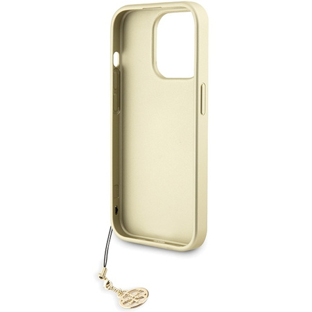 Guess GUHCP15LGF4GGR iPhone 15 Pro 6,1&quot; grau/graues Hardcase 4G Charms Collection