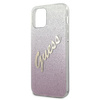 Guess Glitter Gradient Script - Etui iPhone 12 mini (różowy)