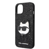 Karl Lagerfeld NFT Glitter Choupette Patch - Etui iPhone 14 Plus (czarny)