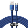 Baseus Crystal Shine Series Fast Charging Data Cable USB to Type-C 100W 2m Blue