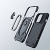 Joyroom Dual Hinge case for iPhone 14 armored case with a stand and a ring holder black