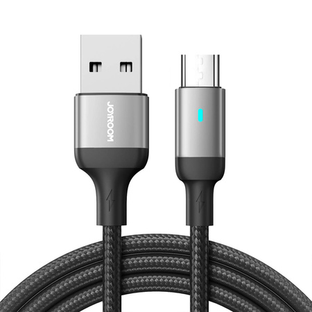 Joyroom USB-Kabel - Micro-USB 2.4A für schnelles Aufladen und Datenübertragung 1,2 m schwarz (S-UM018A10)