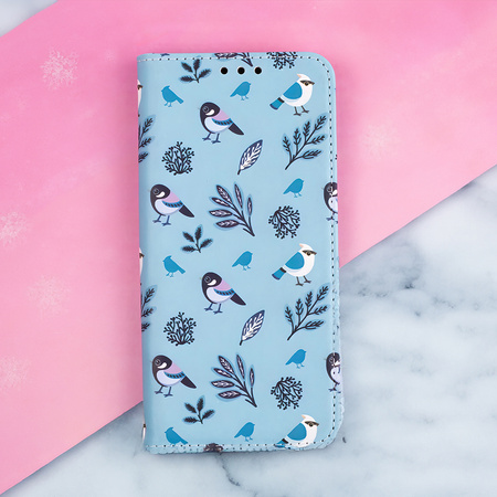 Etui Smart Trendy Winter Birds do Samsung A13 5G / A04S