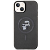 Karl Lagerfeld Karl&amp;Choupette Glitter MagSafe case for iPhone 15 - black