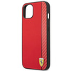 Original Case IPHONE 14 PLUS Ferrari Hardcase Carbon (FEHCP14MAXRE) red