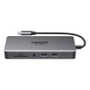 HUB Ugreen CM681 15978 13in1 USB-C - 2x USB-A 3.2 / 2x USB-A 3.0 / USB-C 3.2 / 2x HDMI / DisplayPort / RJ45 / SD and TF / AUX / USB-C PD