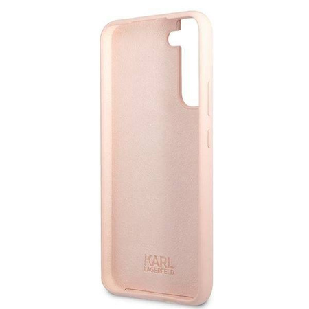 Karl Lagerfeld KLHCS22MSLKHPI S22 + S906 pink / pink hardcase Silicone Karl`s Head