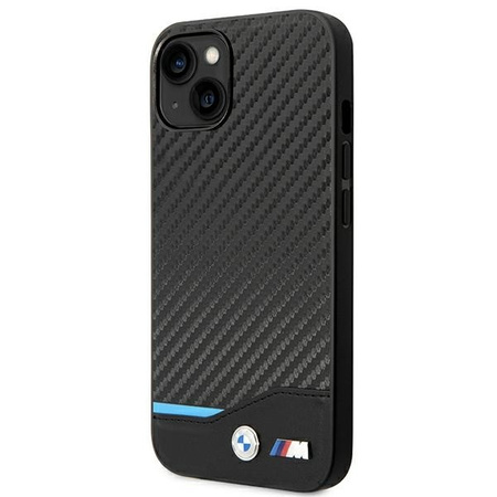 Case BMW BMHCP14S22NBCK iPhone 14 6.1 &quot;black / black Leather Carbon