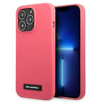 Karl Lagerfeld KLHCP13XSLMP1PI iPhone 13 Pro Max 6,7 &quot;Hardcase fuchsia / fuchsia Silicone Plaque