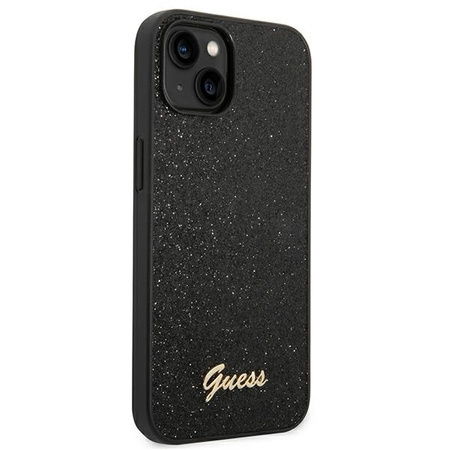 Guess GUHCP14MHGGSHK iPhone 14 Plus 6.7 &quot;black / black hard case Glitter Script