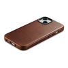 iCarer Case Leather genuine leather case for iPhone 14 Plus braun (WMI14220703-RB) (MagSafe compatible)