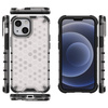 Honeycomb Case armor cover with TPU Bumper for iPhone 13 mini transparent