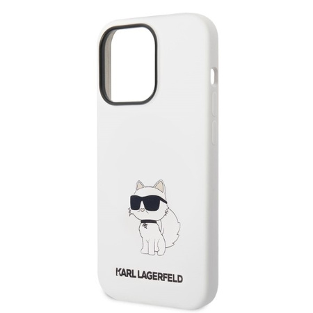 Karl Lagerfeld Silicone NFT Choupette - Etui iPhone 14 Pro Max (biały)