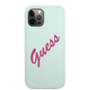 Guess GUHCP12MLSVSBF iPhone 12/12 Pro 6,1" niebieski fuksja/blue fuschia hardcase Silicone Vintage