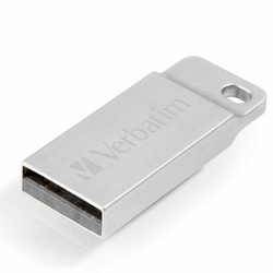 Verbatim Pendrive 16GB USB-A 2.0 Metal Executive srebrny/silver 98748