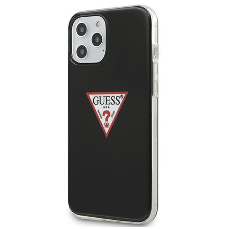 Guess GUHCP12MPCUCTLBK iPhone 12 Pro / iPhone 12 czarny/black hardcase Triangle Collection