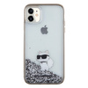 Karl Lagerfeld nakładka do iPhone 11 KLHCN61LKCNSK HC LIQ. GLITTER C transparentna