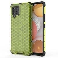 Honeycomb etui pancerny pokrowiec z żelową ramką Samsung Galaxy A42 5G zielony