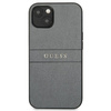 Guess nakładka do iPhone 13 Mini 5,4&quot; GUHCP13SPSASBGR szary Saffiano Strap