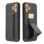 Futerał LEATHER Case Kickstand do SAMSUNG Galaxy S23 FE czarny