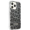 Etui IPHONE 13 PRO Guess Hardcase Leopard (GUHCP13LHSLEOK) szare