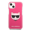 Oryginalne Etui IPHONE 13 Karl Lagerfeld Hardcase Choupette Head (KLHCP13MTPECPI) różowe