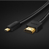 Ugreen kabel przewód HDMI - micro HDMI 19 pin 2.0v 4K 60Hz 30AWG 1,5m czarny (30102)