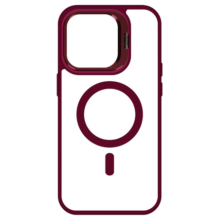 Tel Protect Kickstand Magsafe Case do Iphone 13 Pro burgundowy