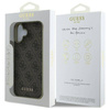 Oryginalne Etui IPHONE 16 PLUS Guess Hardcase 4G Charms Collection (GUHCP16MGF4GBR) brązowe