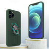 Ring Case silicone case with finger grip and stand for Samsung Galaxy S21+ 5G (S21 Plus 5G) dark blue