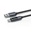 Kabel USB C - USB A 66W 1.2m z wyświetlaczem LED Joyroom S-AC066A16 - czarny