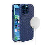 MagSafe Woven Case for iPhone 15 Pro Max - navy blue