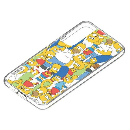 Panel Samsung GP-TOU021HOWYW do etui Frame Cover do Galaxy S22 Simpsons Mix biały/white