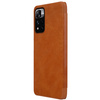 Nillkin Qin Case Cover for Xiaomi Redmi Note 11 Pro + (China) / Redmi Note 11 Pro (China) Camera Protector Holster Cover Flip Cover Brown